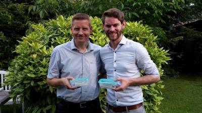 Ratsmitglied Helge Schlieben (links) und  Porzer CDU-Landtagskandidat Florian Braun (rechts) - Ratsmitglied Helge Schlieben (links) und  Porzer CDU-Landtagskandidat Florian Braun (rechts)